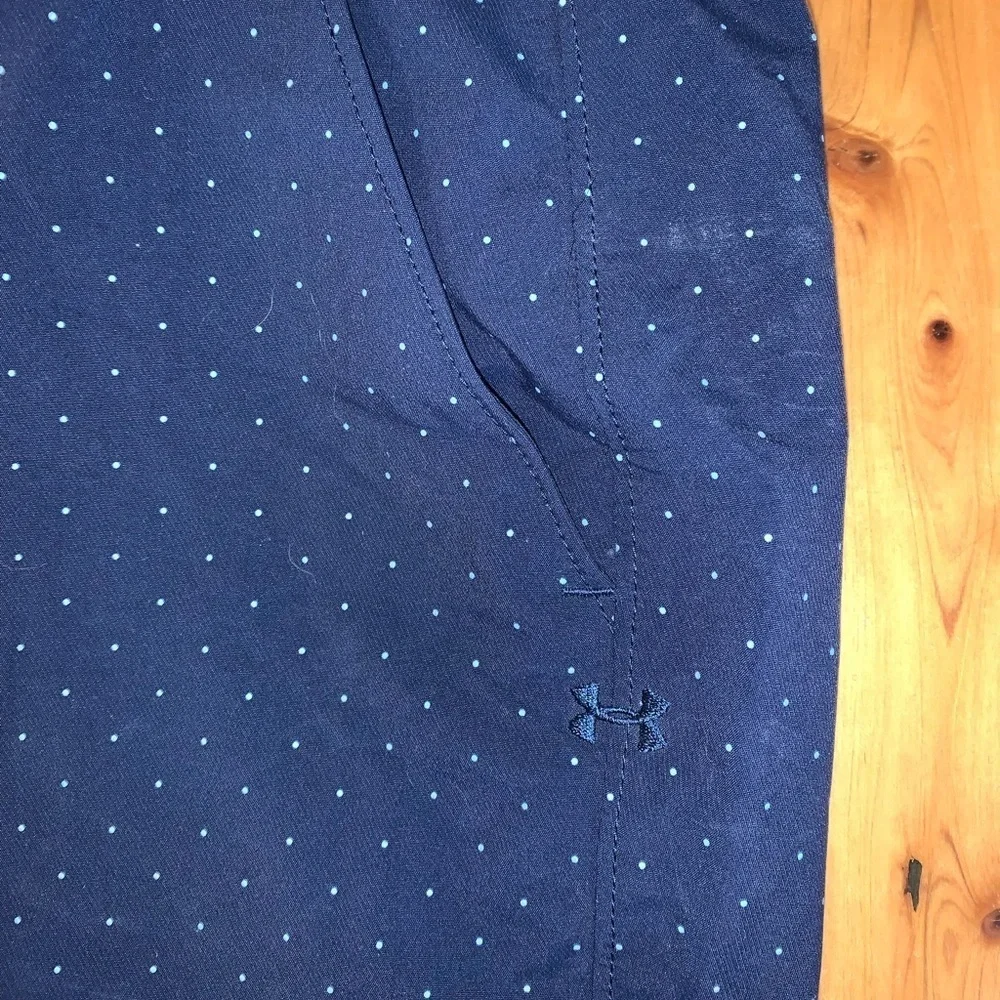 Mens Navy Blue Polka Dot under armour Pants
